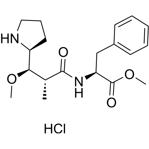 MMAF intermediate 2 ((S)-2-((2R,3R)-3-methoxy-2-methyl-3-((S)-pyrrolidin-2-yl)propionamido)-3-benzen